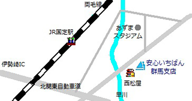 群馬支店地図